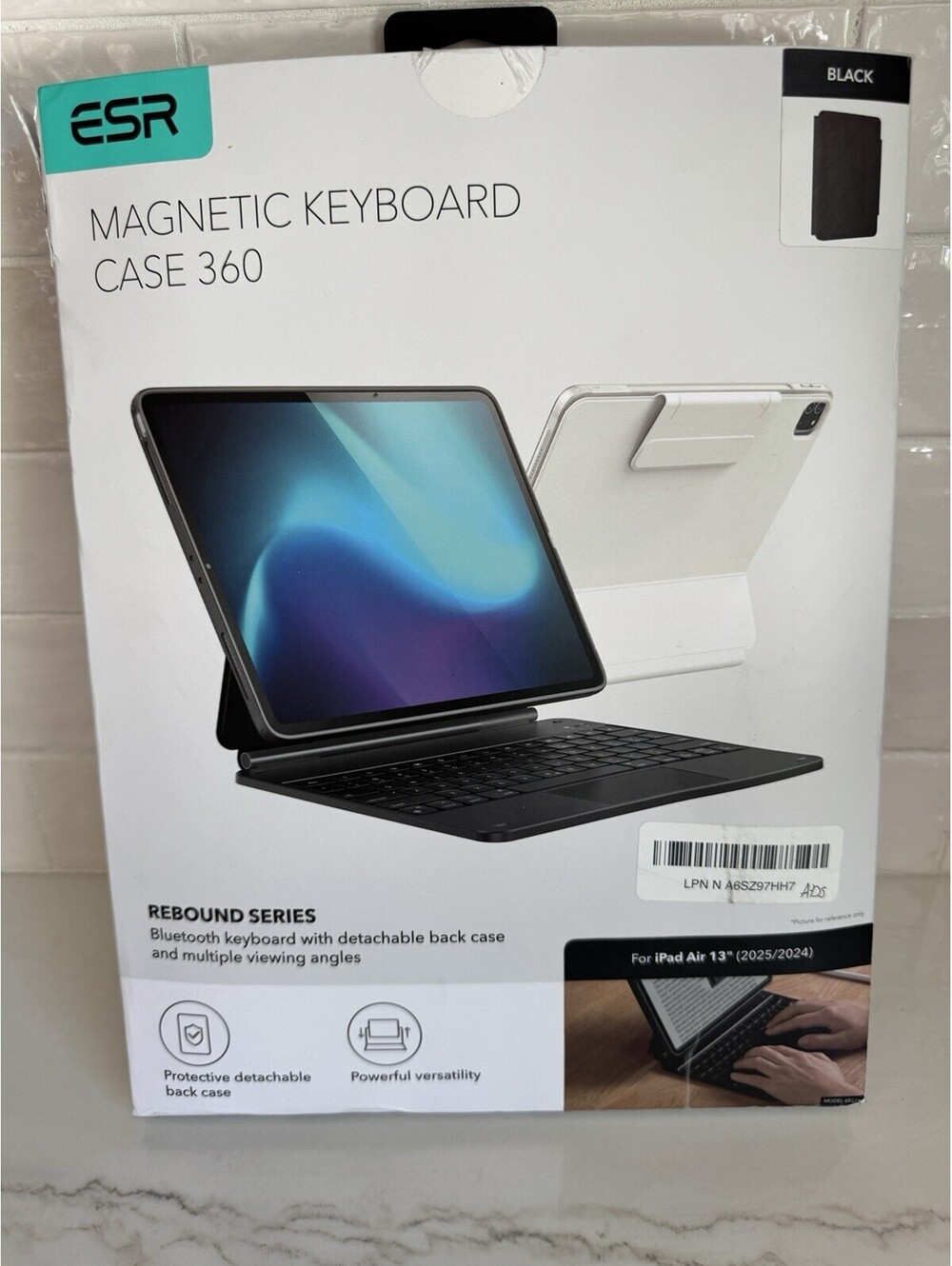 ESR Rebound Series Magnetic Keyboard Case 360 Black for iPad Pro 13" (2024)